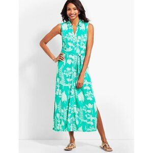 Talbots Tropical Floral Maxi Dress S